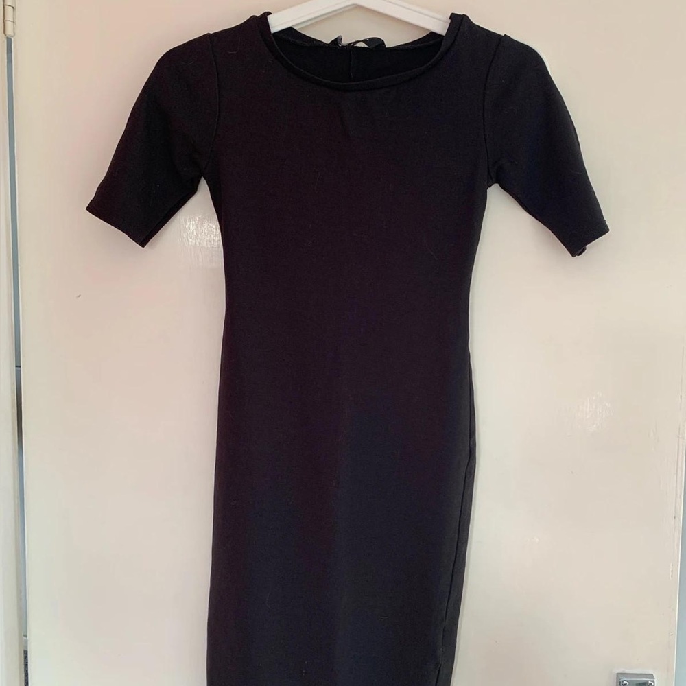 New Look Classic Black Midi Dress